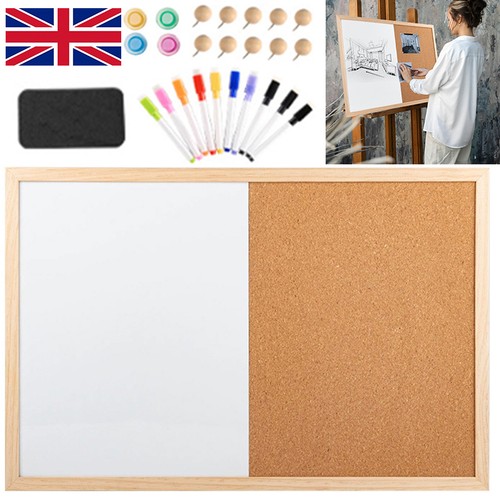 Wood frame white - and, cork