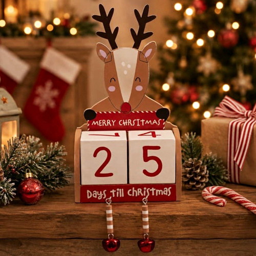 Reindeer wooden block - reindeer,