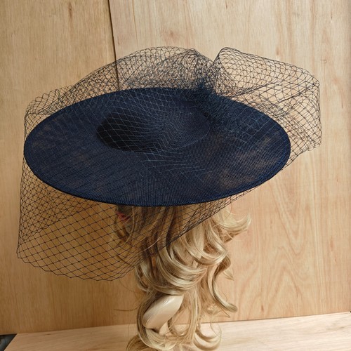 Navy blue veil veiling - navy,