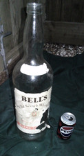 Vintage large bells old scotch whisky bottle save bottle