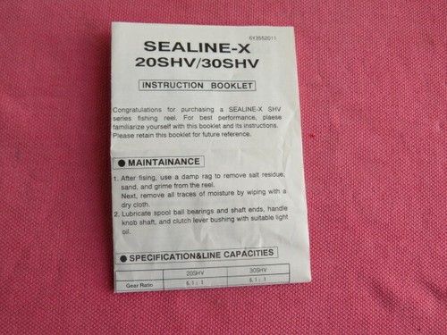 Daiwa sealine 20shv - sealine-x, 20shv/30shv