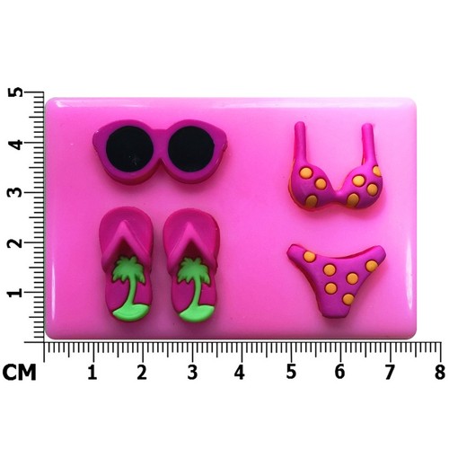 Bikini flip flops sunglasses - bikini,