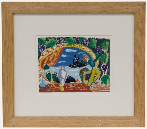 20th century gouache - -, theatre