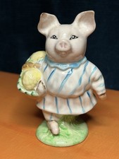 Beatrix Potter Little Pig Robinson BP3a rare Beswick striped suit mint No Box
