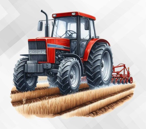 Tractor wall vinyl sticker - wall,