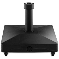 Fillable Umbrella Base Stand with Lockable Universal Wheels