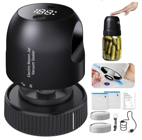 Electric mason jar vacuum - jar,