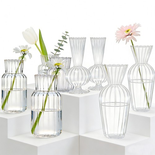 Mini glass bud vase set - vase,