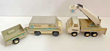 Vintage Tonka Bell System truck and onther Bells system Van with trailer 1970s