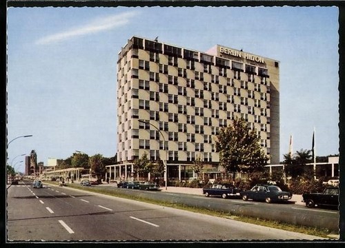 Postcard berlin hilton - berlin,, hotel
