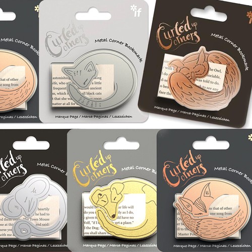 Curled corners animal metal - corners,