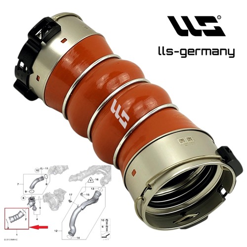 Charge air line hose right - air,