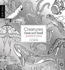 Field Guide: Creatures Great and Small [Paperback] New Colouring Book 35 Prints