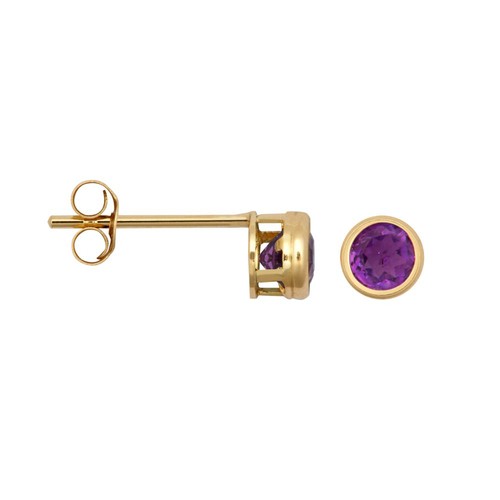 Stud earrings 9ct yellow gold - stud,