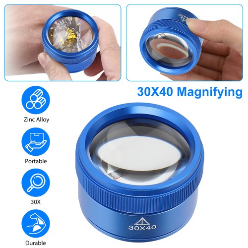30x pocket magnifying glass - magnifying,