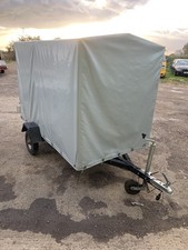 Used Box Trailer ,tent ,cover ,transport ,inc Rear Ramp Removable cover,7/4/5 ft