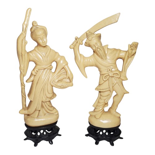 Pair vintage faux - of,