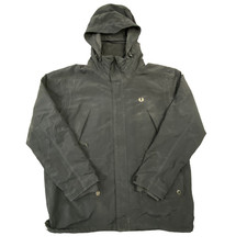 Fred Perry Black Parka Coat