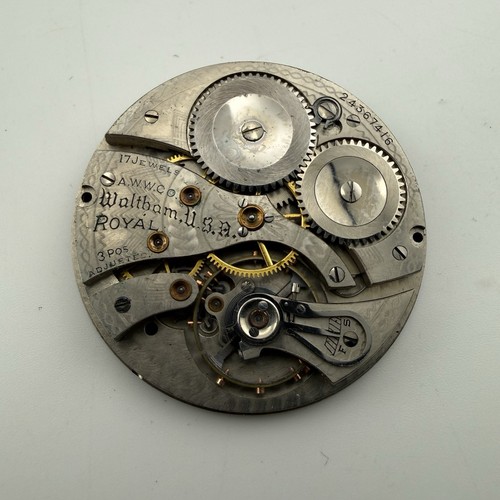 Waltham pocket watch - pocket, movement