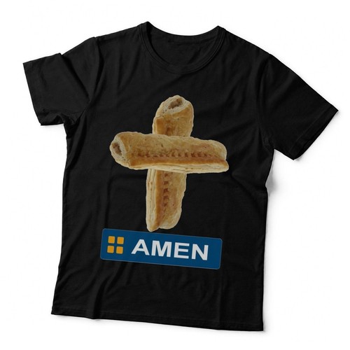 Greggs parody shirt sausage - greggs,