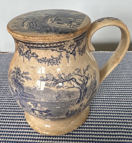 1840s rare blue transferware - blue,