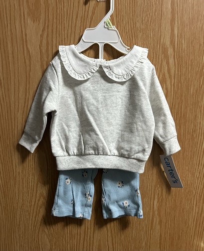 2pc grey sweatshirt white - grey, w/white
