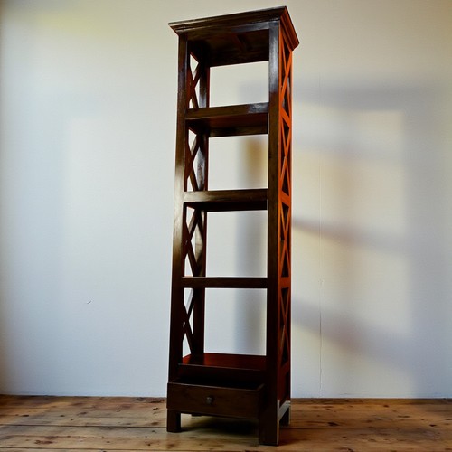 Mahogany bookcase colonial - mahogany,
