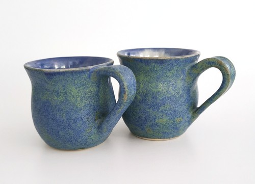 Studio pottery blue and - 2,