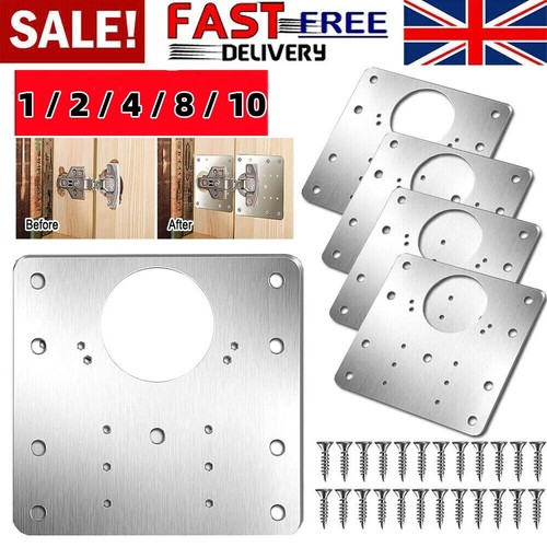 10x hinge repair plate cabinet - repair,