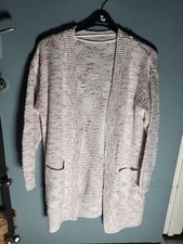 Matalan Size M Medium Pink Open Front Long Sleeve Cardigan (524/95)
