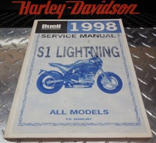 OEM BUELL 1998 S1 LIGHTNING MODELS FACTORY SERVICE REPAIR SHOP MANUAL 99490-98Y