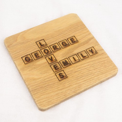 Rustic wooden drink coasters - rustic,