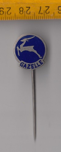 Vintage enamel gazelle bicycle - vintage,