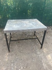 Lead Topped industrial metal work bench Table Workshop Suit Electrician