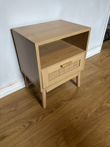 Wooden bedside table - , with
