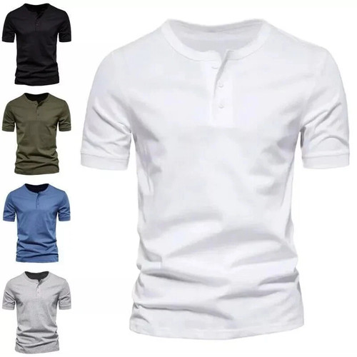 New mens henley grandad - mens,