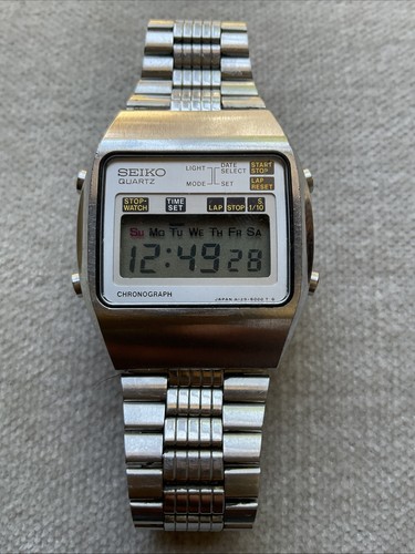 Vintage seiko a129 5000 - vintage, lcd