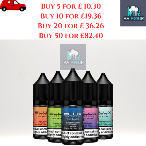 Elux nic salt 10ml - elux, liquid