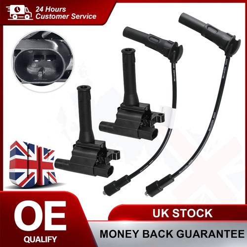 2pcs ignition coils - 2, leads