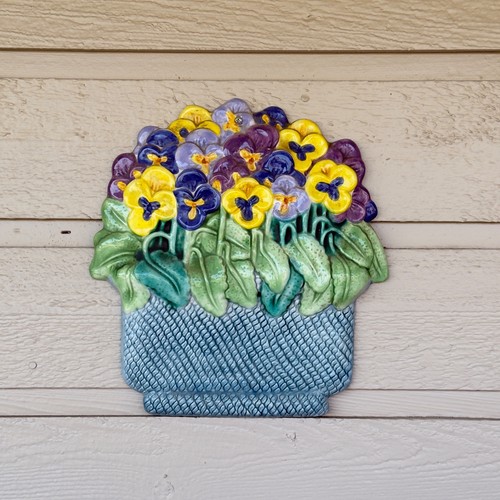 Ceramic flower basket - flower,