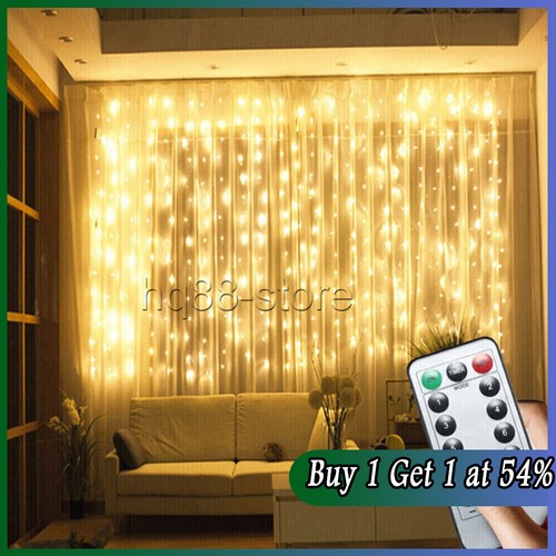 300 led curtain fairy - led,