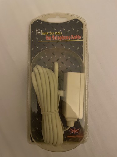 Telephone extension cable - 3m,