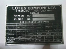 Nameplate Lotus components