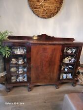 Large Victorian Mahogany Glass