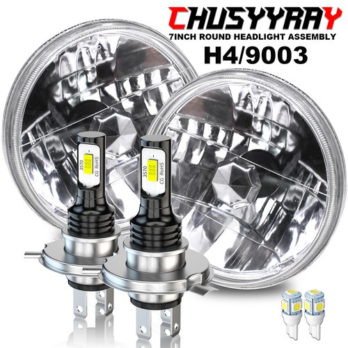 Round chrome led - 7'', headlight