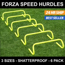FORZA Speed Agility Training Hurdles [6 Pack] 6in/9in/12in | Optional Carry Bag