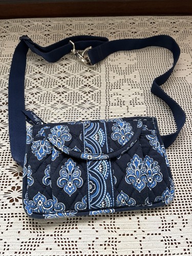Vera bradley blue quilted belt - blue,