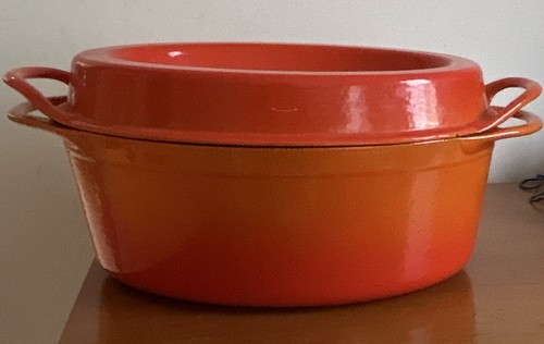 Vintage creuset doufeu oval - creuset,