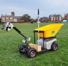 Equestrian stable yard barrow and muck shifter - battery electric powered