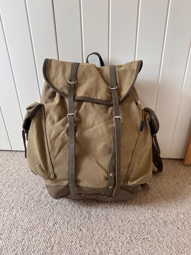 Mil tec khaki canvas rucksack - khaki,